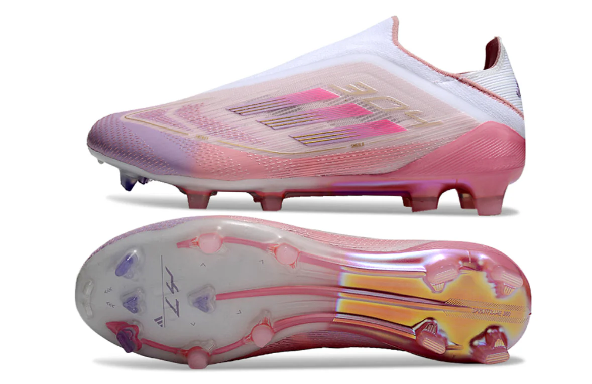 Adidas F50 Pink Pearlscent Laceless